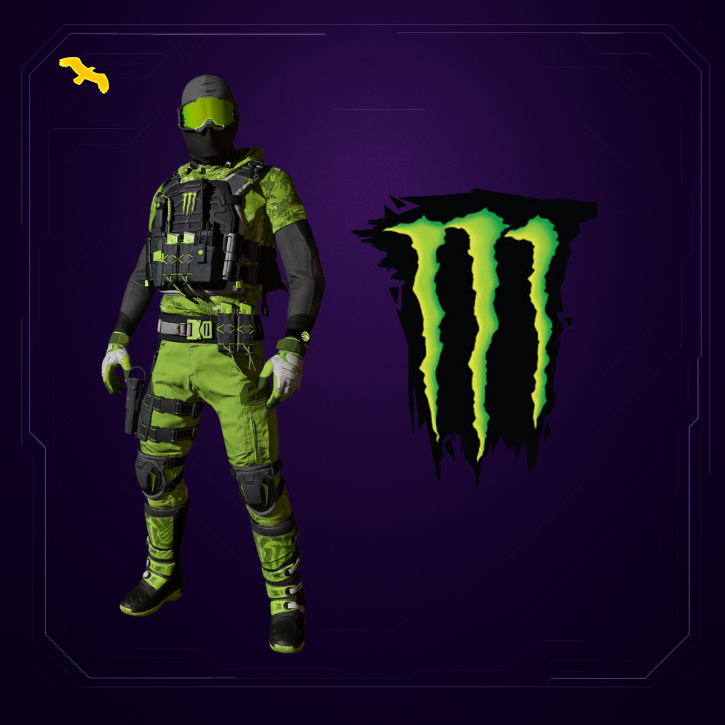 ملصق مونستر + سكن FALCON STORE